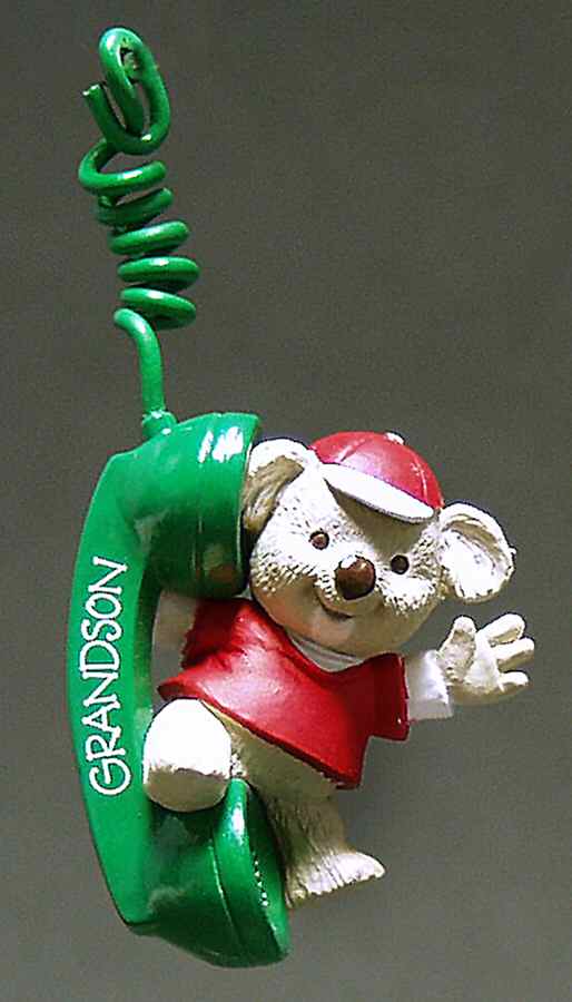 1993 Hallmark Christmas Ornaments Grandson - Boxed by Hallmark Gold Crown-1