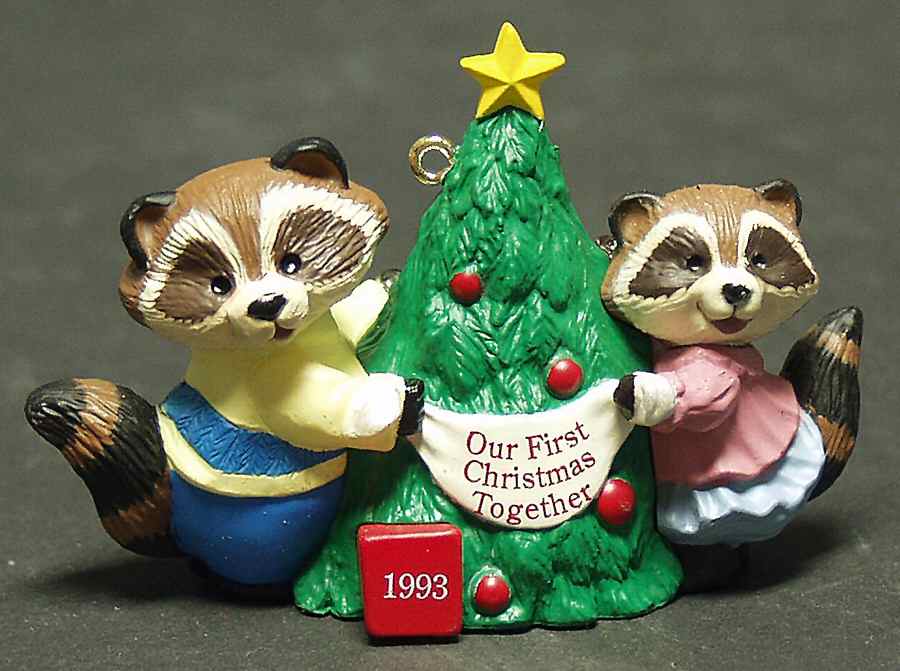 1993 Hallmark Christmas Ornaments Our First Christmas Together - Boxed by Hallmark Gold Crown-1