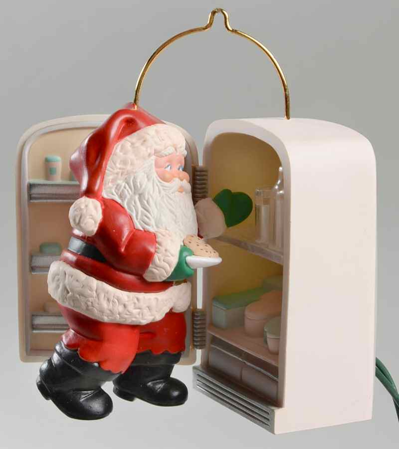 1993 Hallmark Christmas Ornaments Raiding The Fridge - Boxed by Hallmark Gold Crown-1