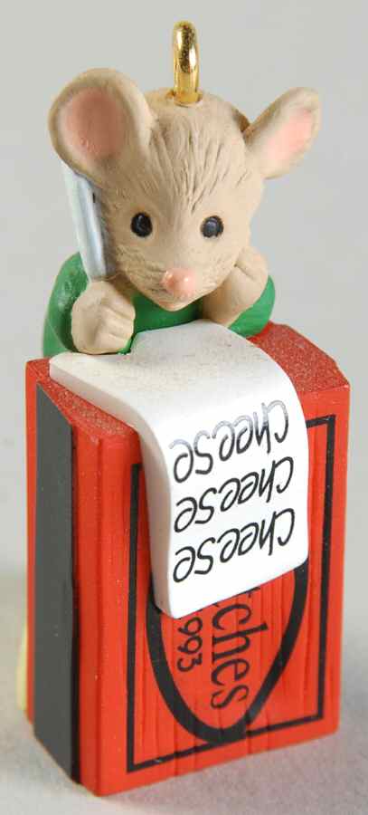 1993 Hallmark Christmas Ornaments Cheese Please - No Box by Hallmark Gold Crown-1