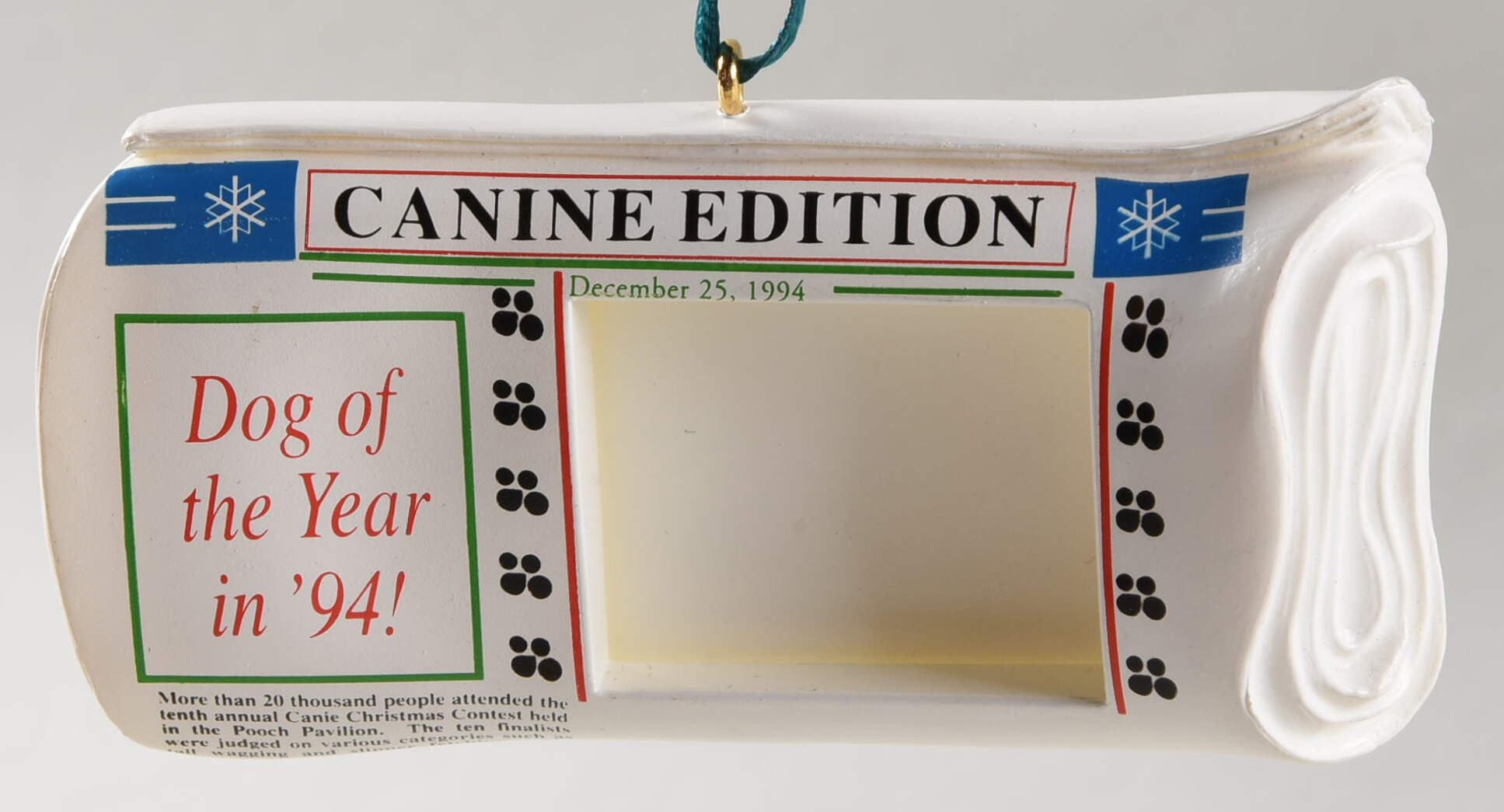 1994 Hallmark Christmas Ornaments Special Dog-Photo Holder - Boxed by Hallmark Gold Crown-1