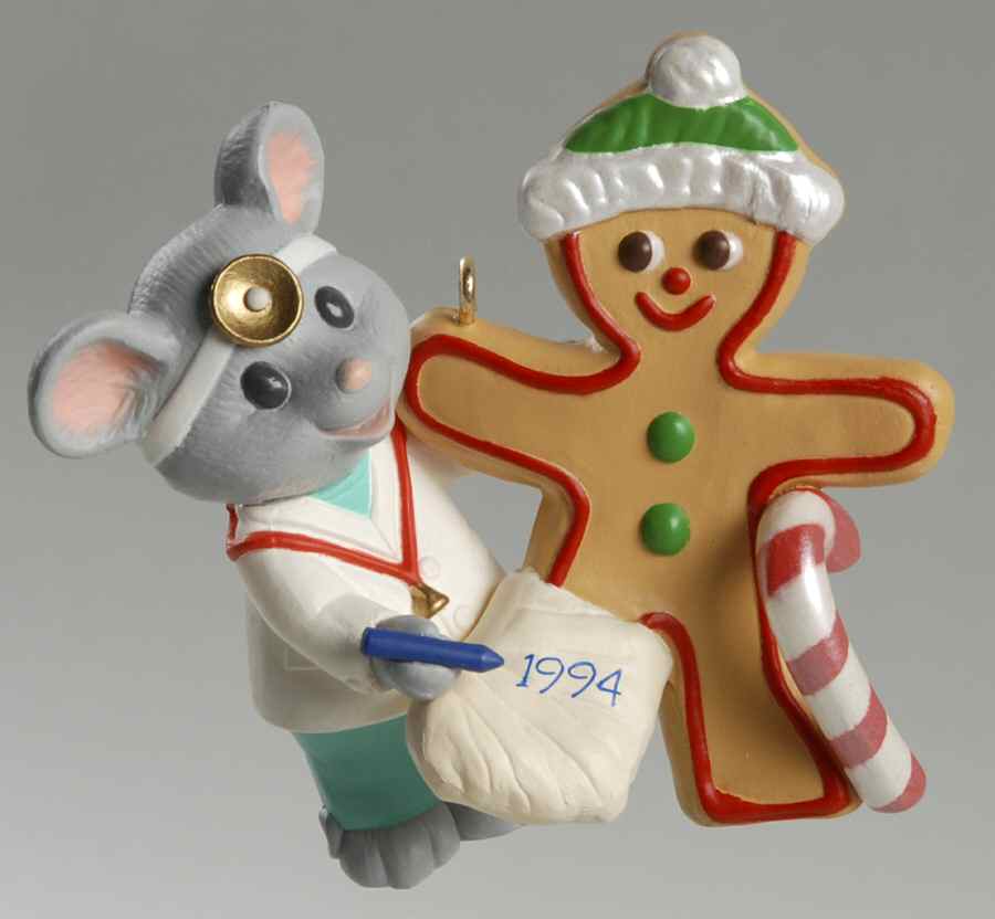 1994 Hallmark Christmas Ornaments Caring Doctor - Boxed by Hallmark Gold Crown-1