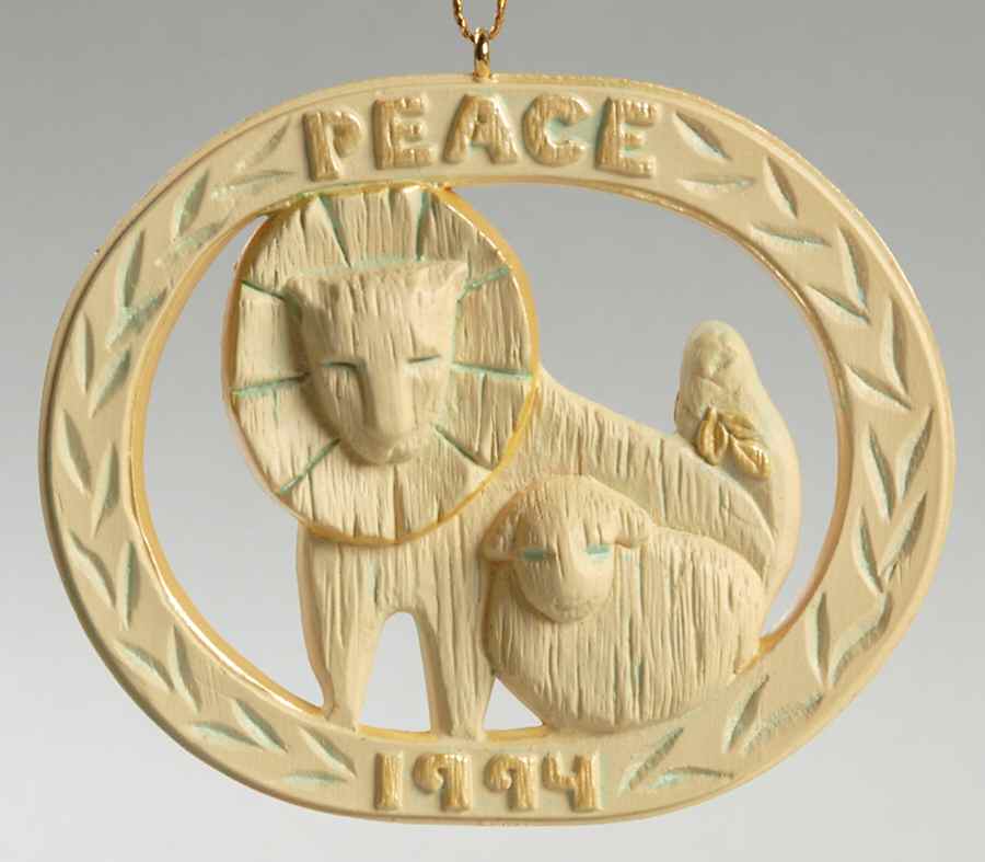 1994 Hallmark Christmas Ornaments Time Of Peace - No Box by Hallmark Gold Crown-1