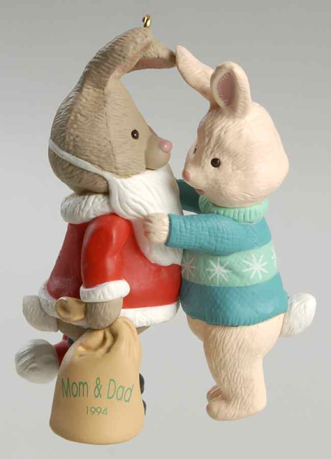 1994 Hallmark Christmas Ornaments Mom And Dad - Boxed by Hallmark Gold Crown-1
