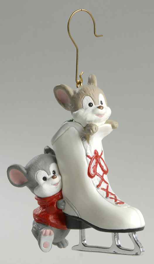 1994 Hallmark Christmas Ornaments Friendly Push - Boxed by Hallmark Gold Crown-1