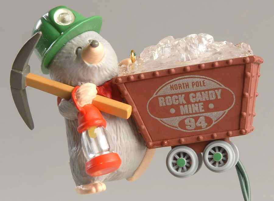 1994 Hallmark Christmas Ornaments Rock Candy Miner - Boxed by Hallmark Gold Crown-1