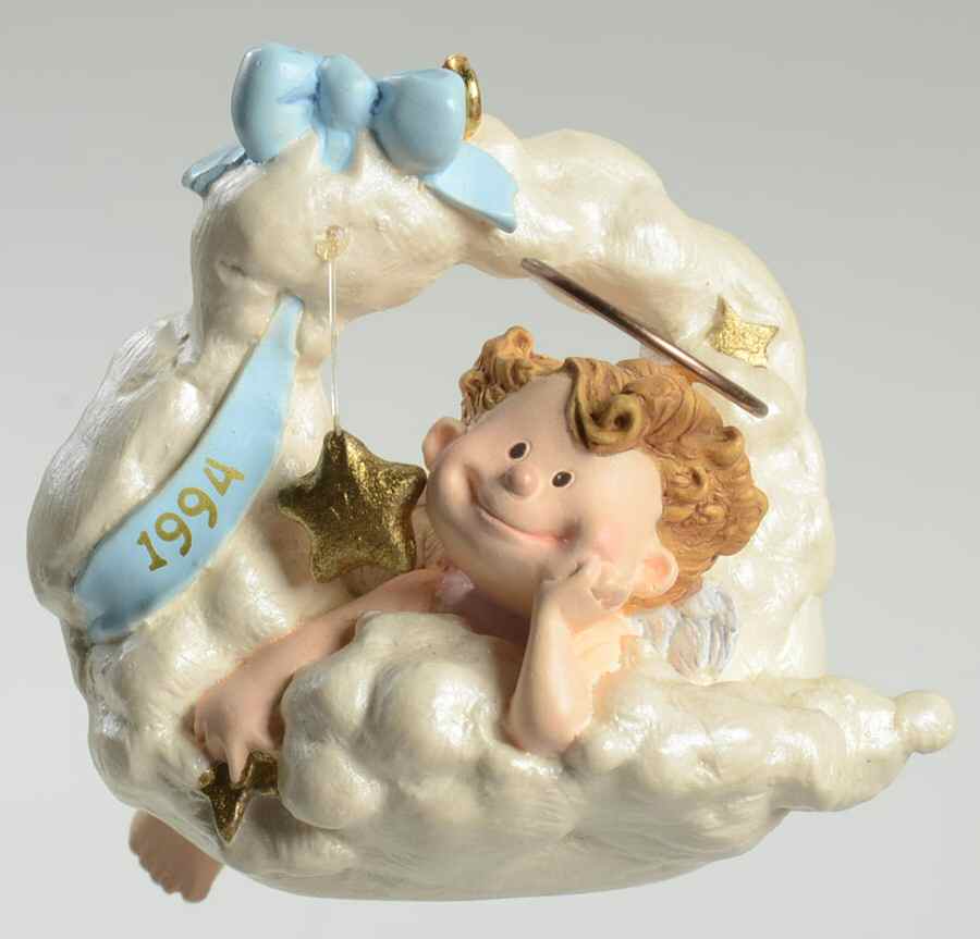 1994 Hallmark Christmas Ornaments On Cloud Nine - No Box by Hallmark Gold Crown-1