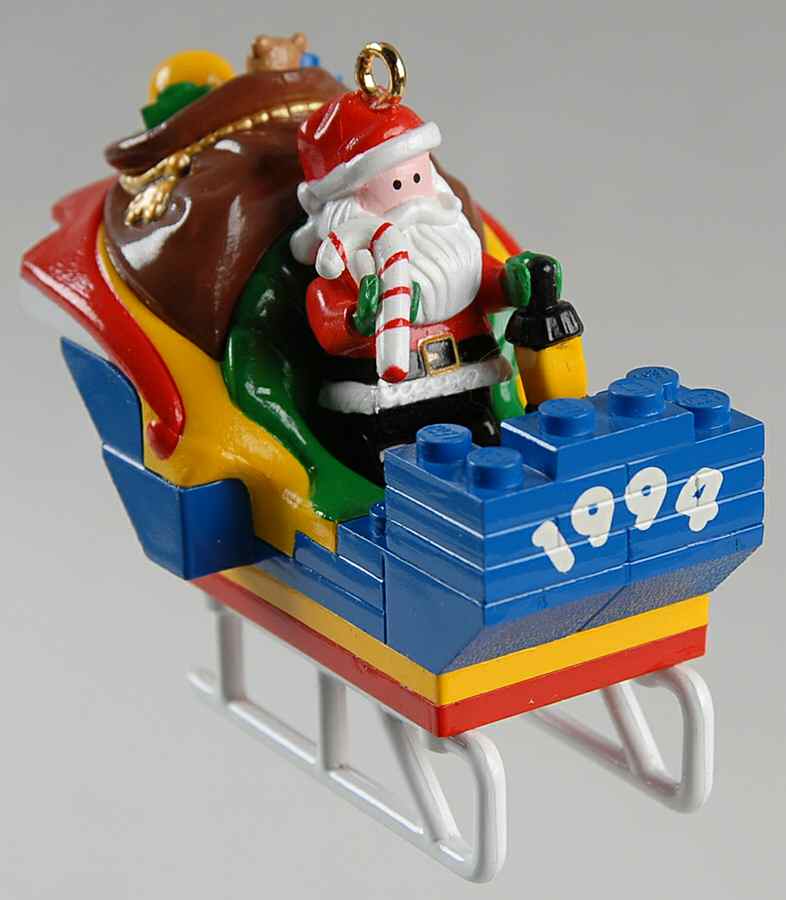 Lego Santa In Sleigh-1994 - With Box by Hallmark Gold Crown-1