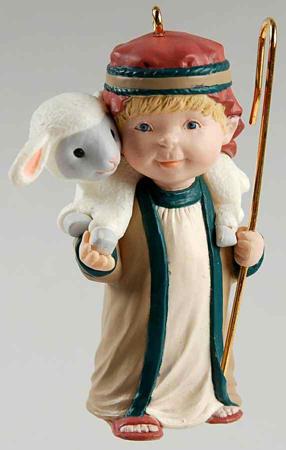 1994 Hallmark Christmas Ornaments Helpful Shepherd - Boxed by Hallmark Gold Crown-1
