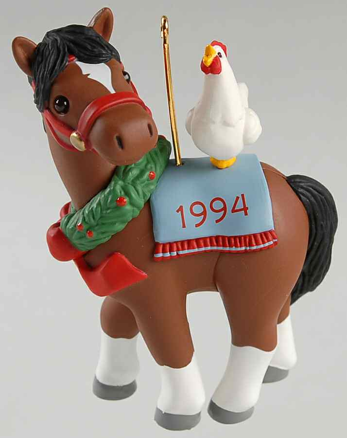 1994 Hallmark Christmas Ornaments Cock-A-Doodle Christmas - Boxed by Hallmark Gold Crown-1