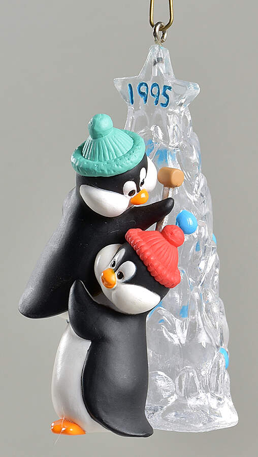 1995 Hallmark Christmas Ornaments Friendly Boost - Boxed by Hallmark Gold Crown-1