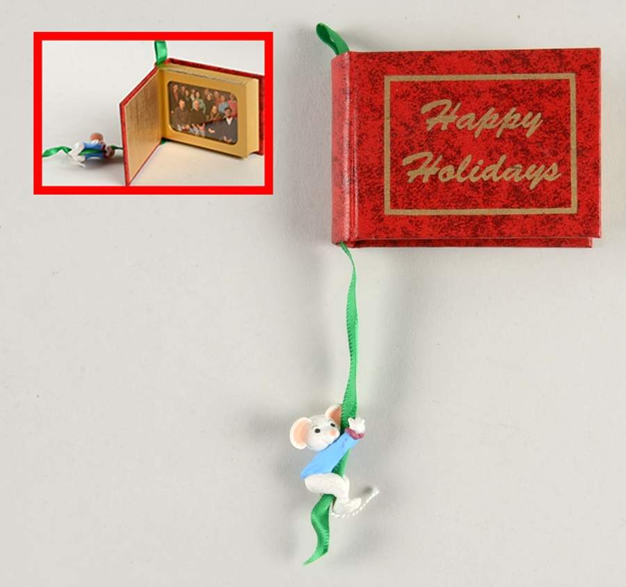 1995 Hallmark Christmas Ornaments Happy Holidays-Photo Holder - No Box by Hallmark Gold Crown-1