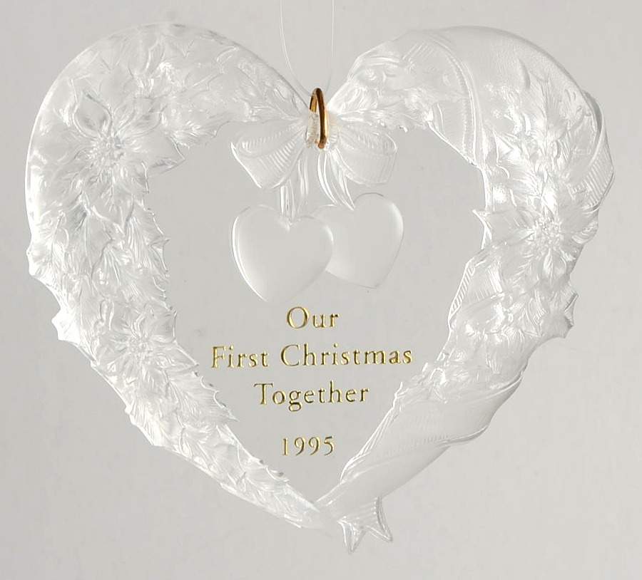 1995 Hallmark Christmas Ornaments Our First Christmas Together - Boxed by Hallmark Gold Crown-1