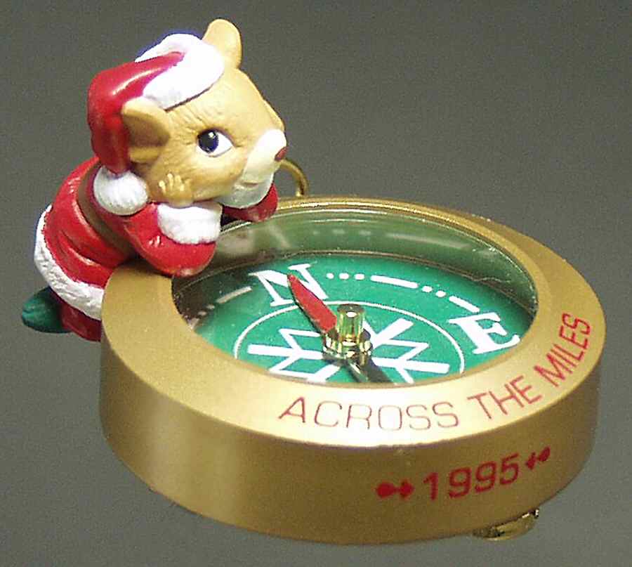 1995 Hallmark Christmas Ornaments Across The Miles - No Box by Hallmark Gold Crown-1