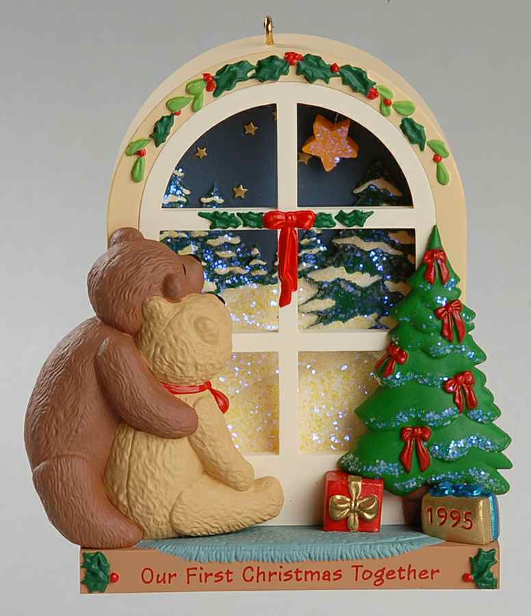 1995 Hallmark Christmas Ornaments Our First Christmas Together - With Box by Hallmark Gold Crown-1