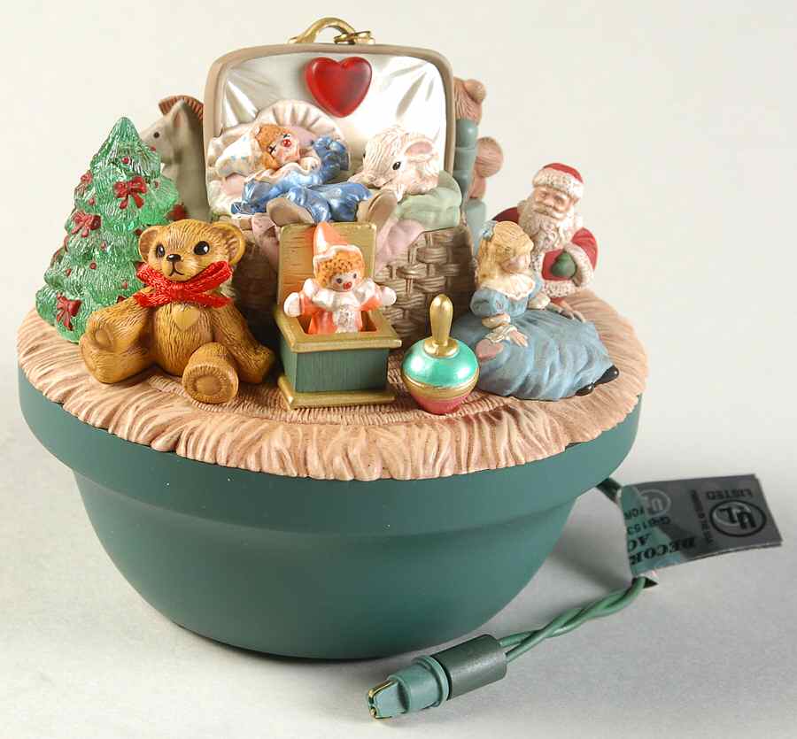 1995 Hallmark Christmas Ornaments Victorian Toy Box - With Box by Hallmark Gold Crown-1