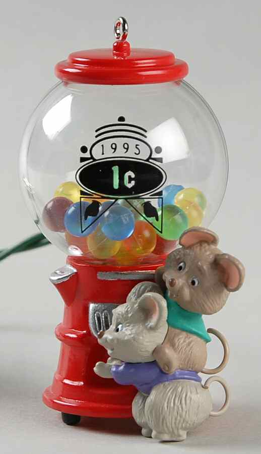1995 Hallmark Christmas Ornaments Goody Gumballs! - Boxed by Hallmark Gold Crown-1