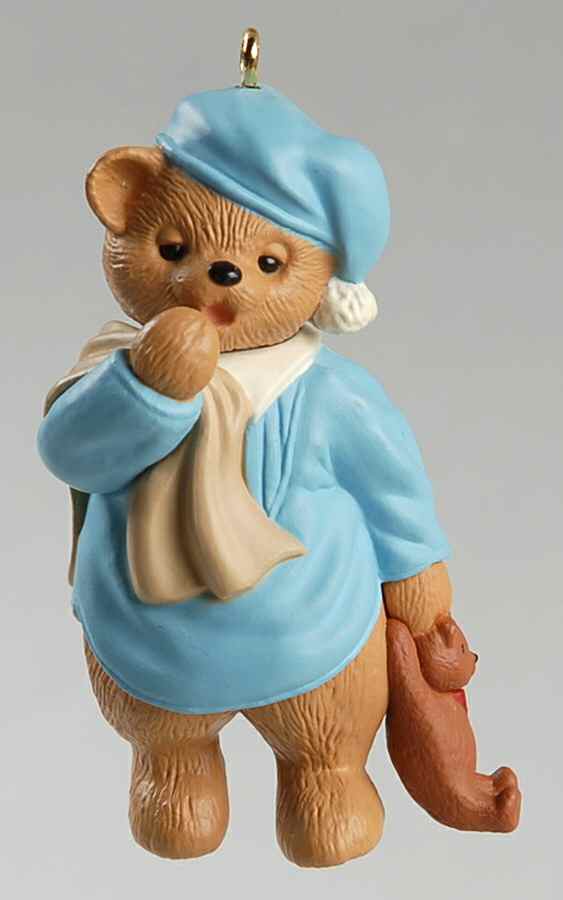 1995 Hallmark Christmas Ornaments Waiting Up For Santa - No Box by Hallmark Gold Crown-1