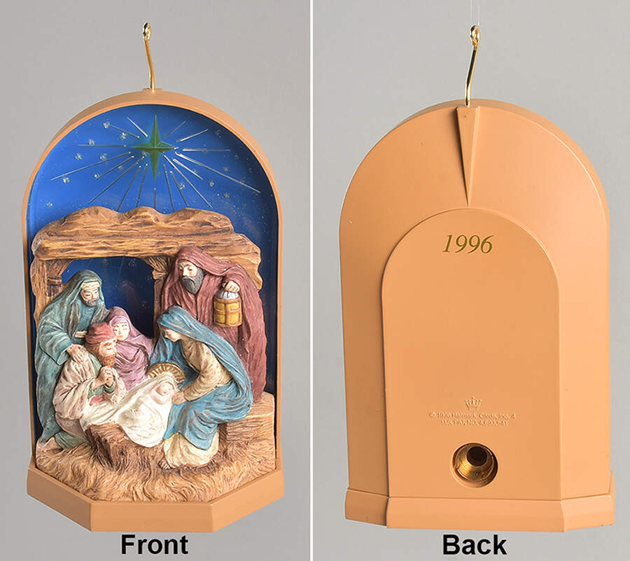 1996 Hallmark Christmas Ornaments Let Us Adore Him - No Box by Hallmark Gold Crown-1