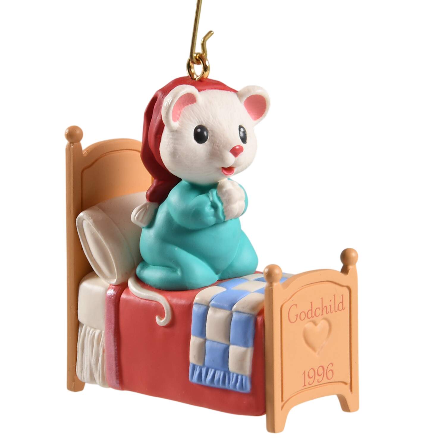 1996 Hallmark Christmas Ornaments Godchild - Boxed by Hallmark Gold Crown-1