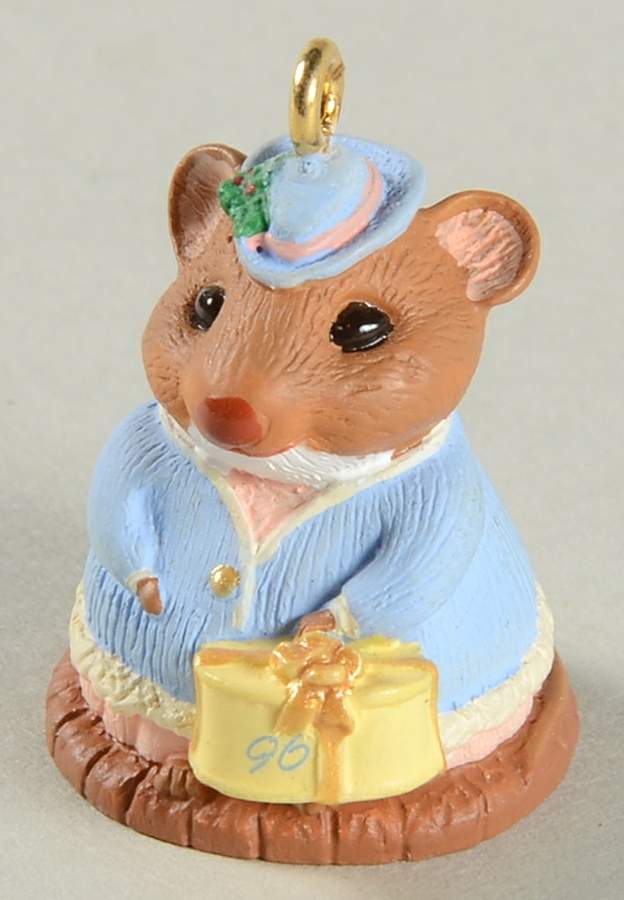 1996 Hallmark Christmas Ornaments Hattie Chapeau - No Box by Hallmark Gold Crown-1