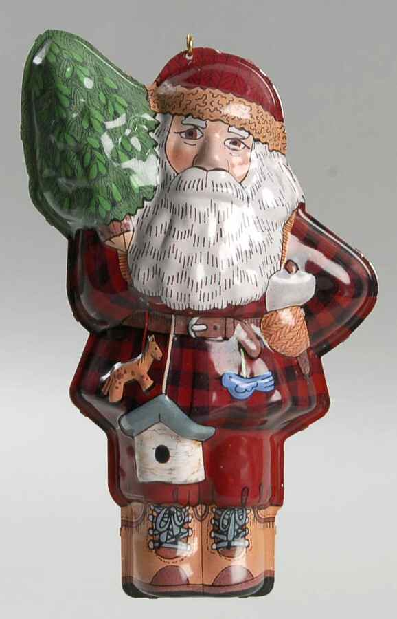 1996 Hallmark Christmas Ornaments Woodland Santa - Boxed by Hallmark Gold Crown-1