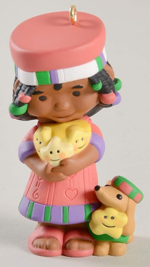 1996 Hallmark Christmas Ornaments Tamika Penda Kid - Boxed by Hallmark Gold Crown-1