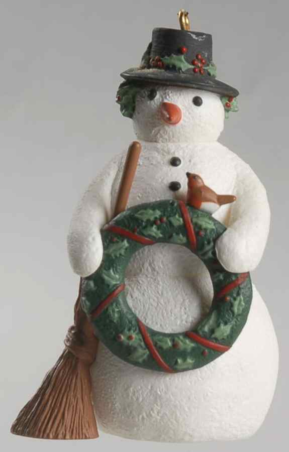 1996 Hallmark Christmas Ornaments Christmas Snowman - Boxed by Hallmark Gold Crown-1