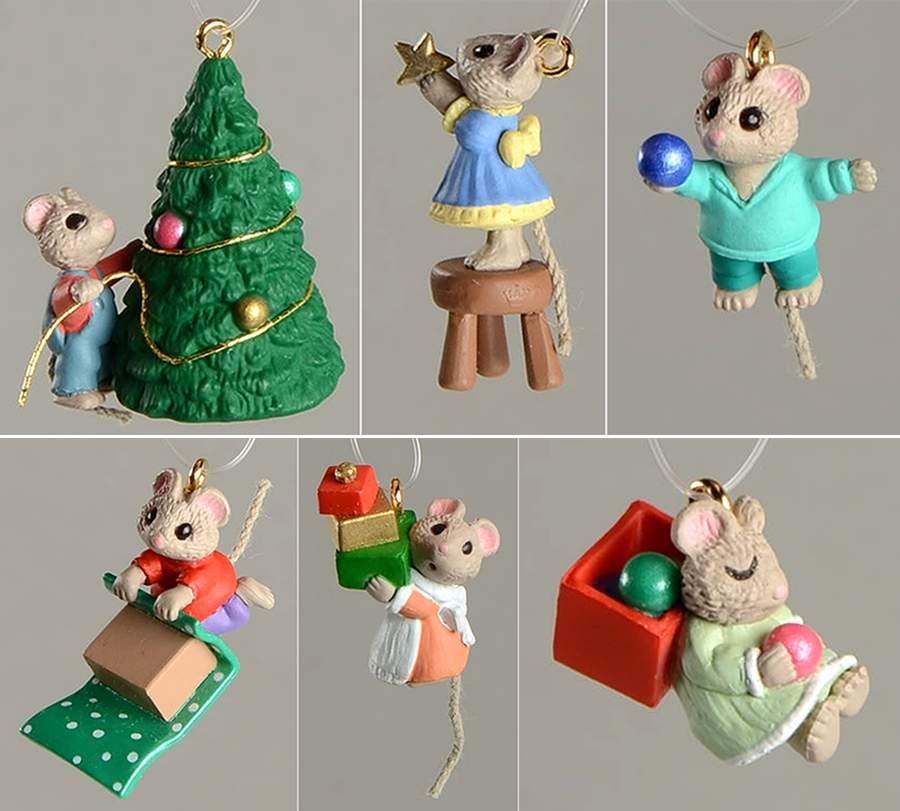 1996 Hallmark Christmas Ornaments Tiny Christmas Helpers - No Box by Hallmark Gold Crown-1