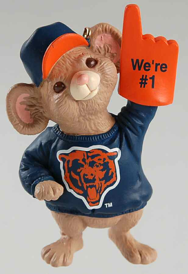 NFL Collection-Number 1 Fan Chicago Bears - Boxed by Hallmark Gold Crown-1