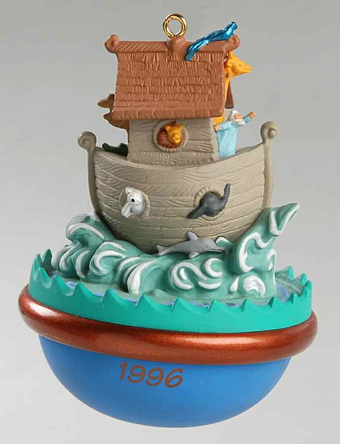 1996 Hallmark Christmas Ornaments Jolly Wolly Ark - Boxed by Hallmark Gold Crown-1