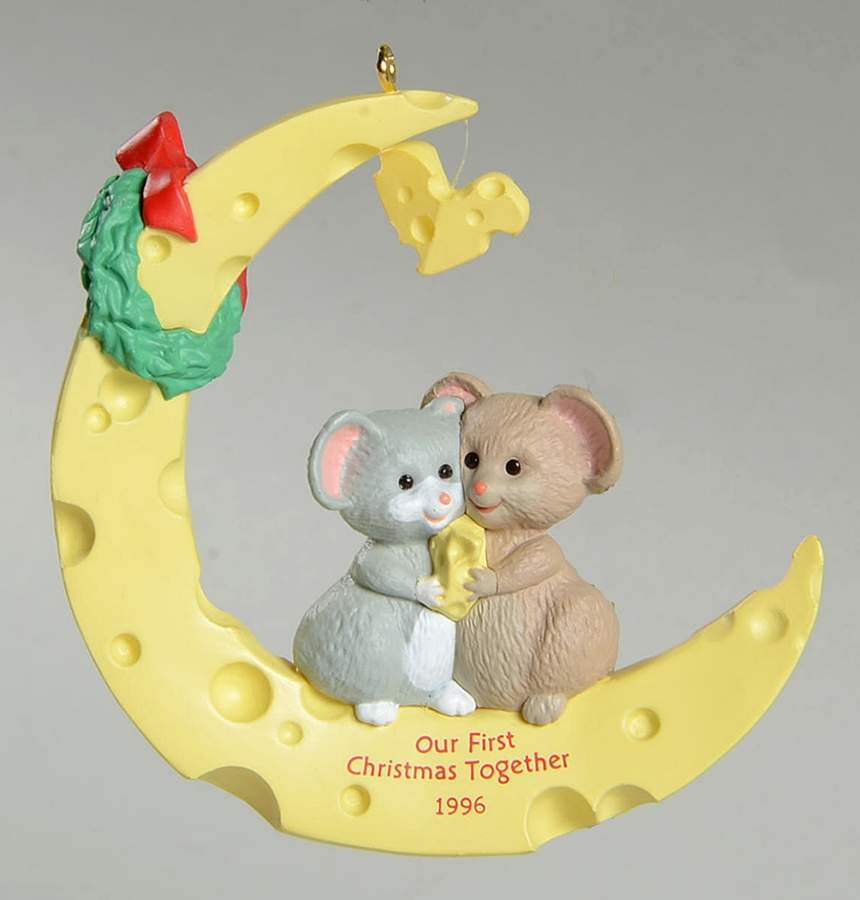 1996 Hallmark Christmas Ornaments Our First Christmas Together - No Box by Hallmark Gold Crown-1