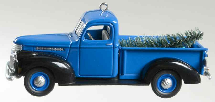 All American Trucks 2007-1947 Chevy - Blue #13 - No Box by Hallmark Gold Crown-1