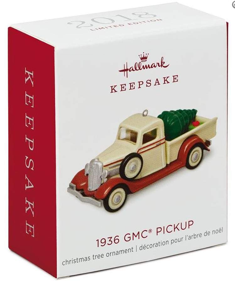 All American Trucks 2018-Miniature 1936 Gmc Pick Up - No Box by Hallmark Gold Crown-1