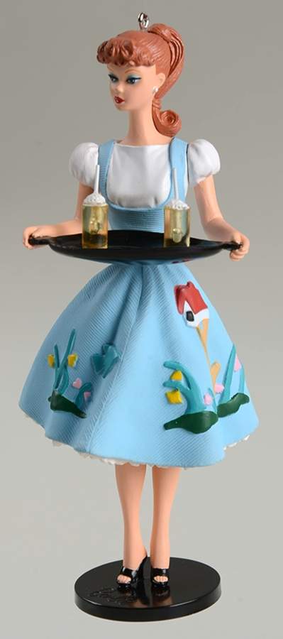 Barbie-Nostalgic Series 2010-Friday Night Date - No Box by Hallmark Gold Crown-1