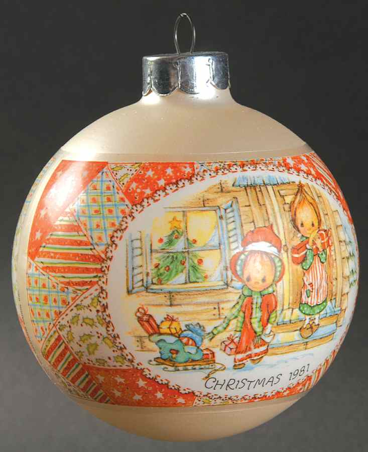 Betsey Clark Annual Ornaments The Greatest Joy Of Christmas Day Comes  - Boxed by Hallmark Gold Crown-1