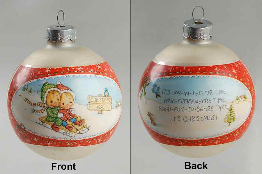 Betsey Clark Annual Ornaments It's Joy-In-The-Air Time, Love Everywher - Boxed by Hallmark Gold Crown-1