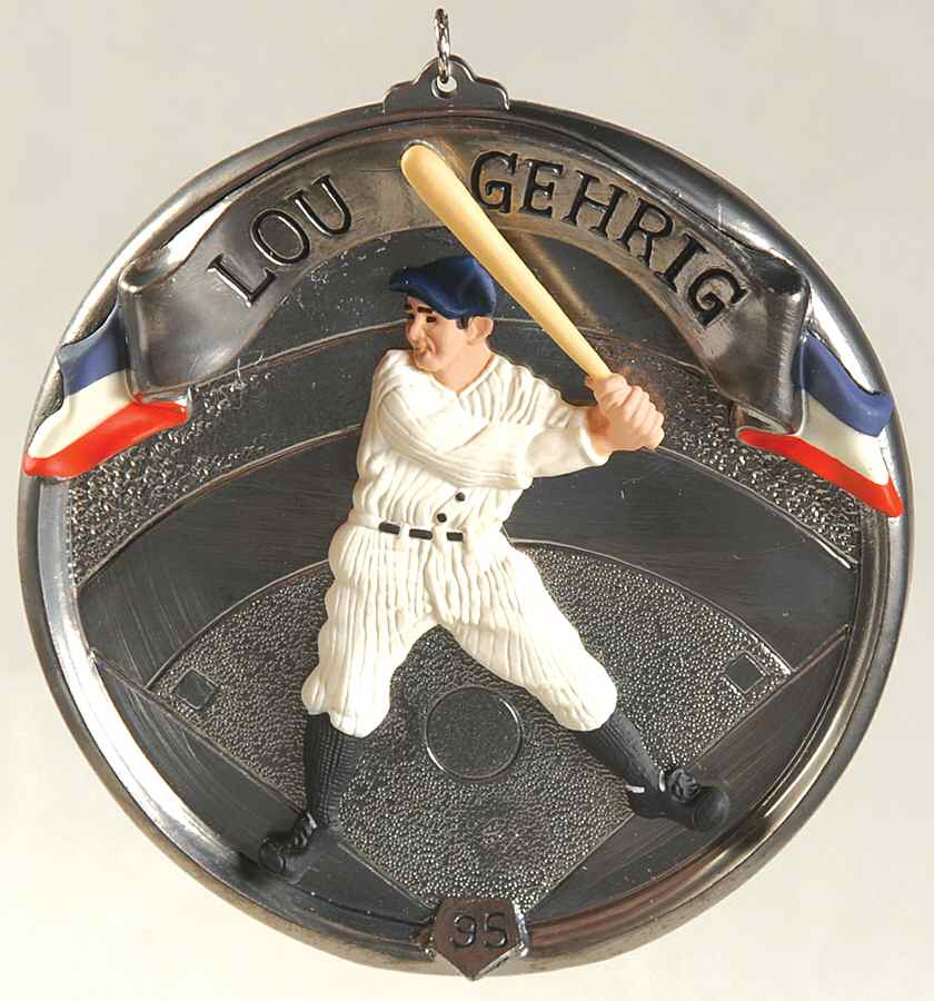 Baseball Heroes Lou Gehrig - No Box by Hallmark Gold Crown-1