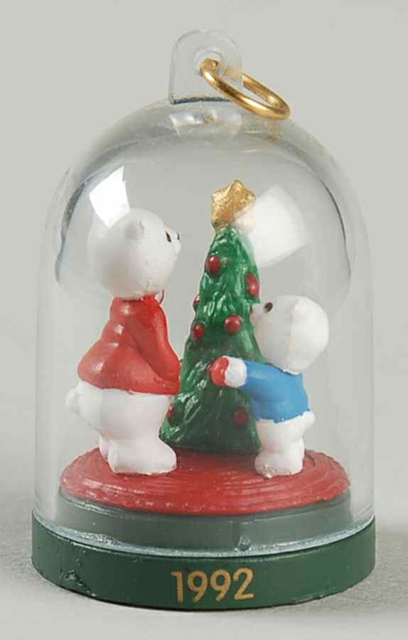 Bearymores-Miniature Decorating The Tree - With Box by Hallmark Gold Crown-1