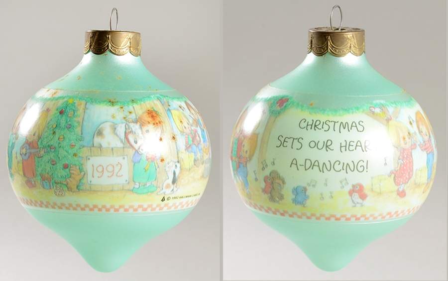 Country Christmas-Betsey Clark 1992-Christmas Sets Our Hearts A-Dancing - No Box by Hallmark Gold Crown-1