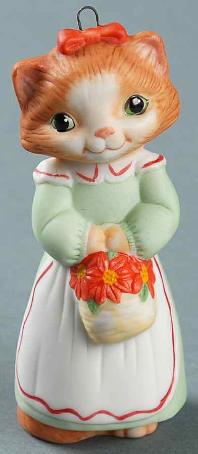 Christmas Kitty Kitty With Basket-1989 - With Box by Hallmark Gold Crown-1