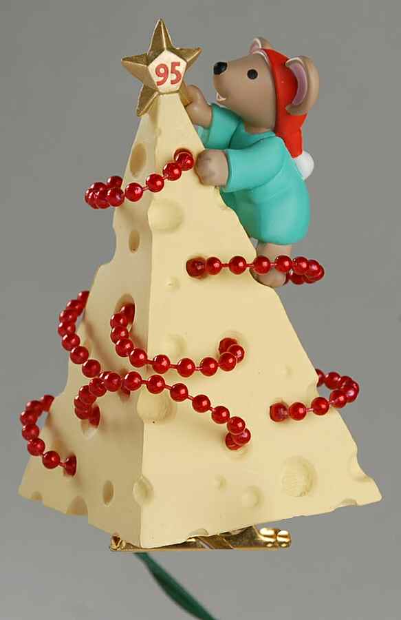 Chris Mouse 1995-Chris Mouse Tree - Boxed by Hallmark Gold Crown-1