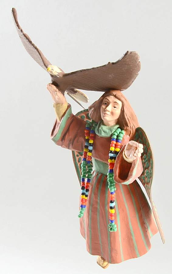 Folk Art Americana Soaring With Angels - Boxed by Hallmark Gold Crown-1
