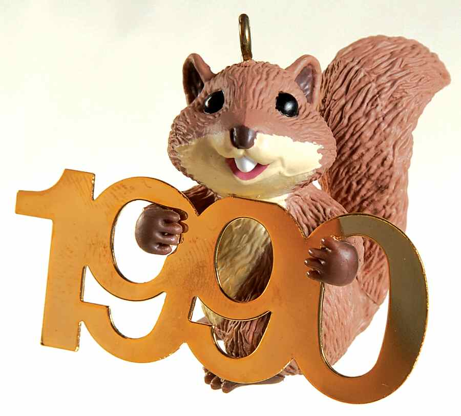 Fabulous Decade 1990 Squirrel - No Box by Hallmark Gold Crown-1