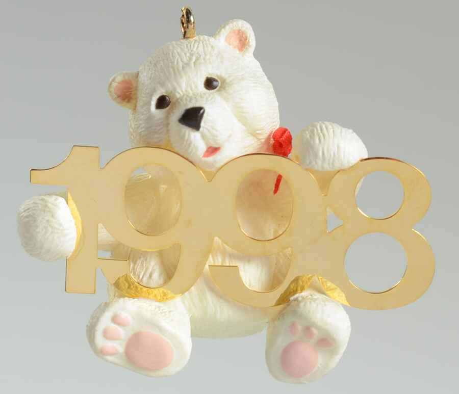 Fabulous Decade 1998 Bear - Boxed by Hallmark Gold Crown-1