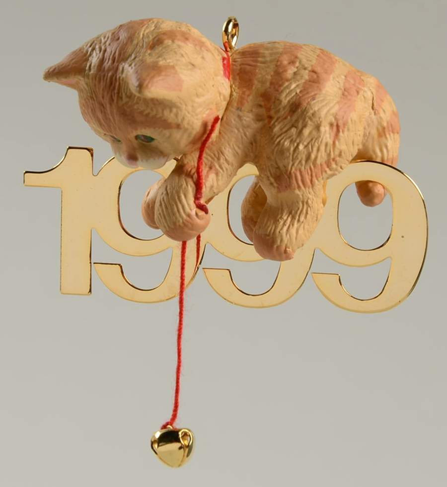 Fabulous Decade 1999 Cat - Boxed by Hallmark Gold Crown-1
