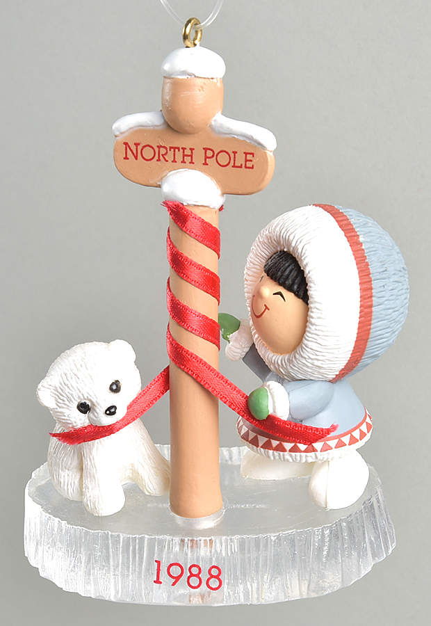 Frosty Friends 1988-Eskimo & Polar Bear-9th Edition - No Box by Hallmark Gold Crown-1