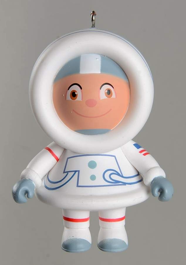 Frosty Friends Mystery Ornaments Astronaut Frosty - Boxed by Hallmark Gold Crown-1