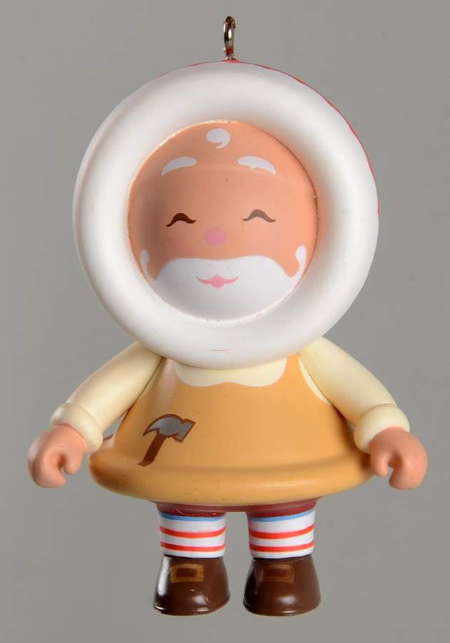 Frosty Friends Mystery Ornaments Toymaker Santa - Boxed by Hallmark Gold Crown-1