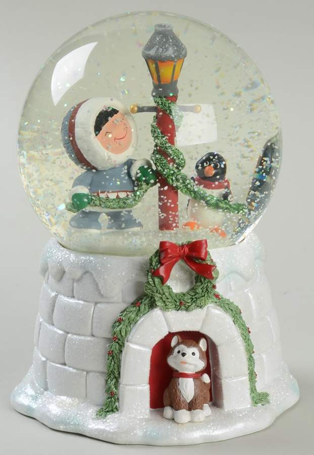 Frosty Friends Frosty Friends Snowglobe - No Box by Hallmark Gold Crown-1